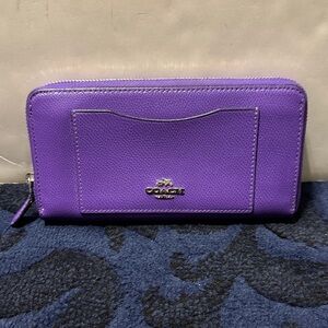 Coach Violet Leather Wallet